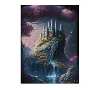 Jigsaw Puzzle Featuring Enchanted Castle in The Mist, for Adults, 500 PCS