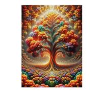 Jigsaw Puzzle Featuring Harmony in The Orchard, for Adults, 500 PCS