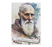 Jigsaw Puzzle Featuring Saint Benedict Benedictine, for Adults, 300 PCS
