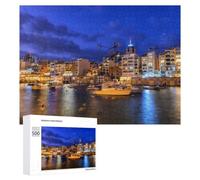 Jigsaw Puzzle Featuring St Julian Paceville Malta, for Adults, 500 PCS