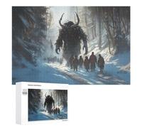 Jigsaw Puzzle Featuring The Legend of Krampus, for Adults, 1000 PCS
