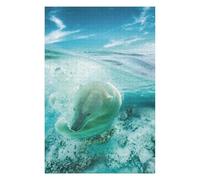 Jigsaw Puzzle Featuring The Swimming Polar Bear, for Adults, 1000 PCS