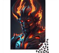 Jigsaw Puzzle Fire Demon5 500 Piece Jigsaw Puzzles for Adults Wooden Jigsaw Puzzles for Adults Stress Reliever 500pcs (52x38cm)