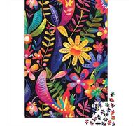 Jigsaw Puzzle Flower 1000 Piece Jigsaw Puzzles Wooden Jigsaw for Adults & Challenge Family 1000pcs (75x50cm)
