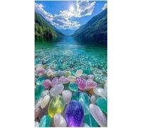 Jigsaw puzzle for adult, Colorful fantasy crystal pebbles (G ; 1000 Piece)