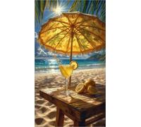 Jigsaw puzzle for adult, Crystal butterflies, sandy beaches, shells, colorful waves (B ; 1000 Piece)