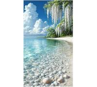 Jigsaw puzzle for adult, Crystal butterflies, sandy beaches, shells, colorful waves (D ; 1000 Piece)