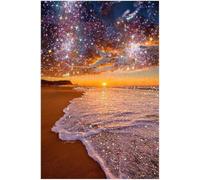 Jigsaw puzzle for adult, Crystal butterflies, sandy beaches, shells, colorful waves (G ; 1000 Piece)