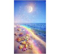 Jigsaw puzzle for adult, Crystal butterflies, sandy beaches, shells, colorful waves (I ; 1000 Piece)
