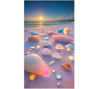Jigsaw puzzle for adult, Crystal butterflies, sandy beaches, shells, colorful waves (K ; 1000 Piece)