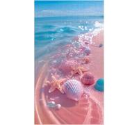 Jigsaw puzzle for adult, Crystal butterflies, sandy beaches, shells, colorful waves (L ; 1000 Piece)