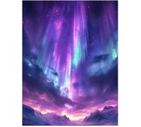 Jigsaw puzzle for adult, Lighthouse under the stars, aurora (E ; 1000 Piece)