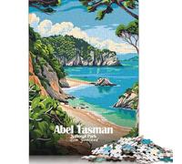 Jigsaw Puzzle for Adults 1000 Abel Tasman National Park Poster Puzzle for Adults Woodenboard Puzzles Fun at Home Activities, Birthday Present,Travel Gifts 1000pcs (75x50cm)