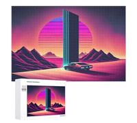 Jigsaw Puzzle for Adults 1000 PCS A Synthwave Desert Drive Jigsaw Toy Wall Decor But Fun And Humorous Parent-child Interaction 1000 PCS