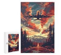 Jigsaw Puzzle for Adults 1000 PCS A380 Plane Sky Vector Art Jigsaw for Adults Anti-Stress Toys Enhance Memory Birthday And Unique Gifts 1000 PCS
