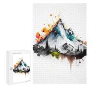 Jigsaw Puzzle for Adults 1000 PCS Abstract Mountain Landscape Artwork Jigsaw for Adults Anti-Stress Toys Enhance Memory Birthday And Unique Gifts 1000 PCS
