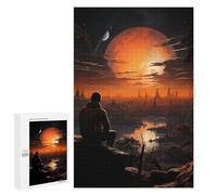 Jigsaw Puzzle for Adults 1000 PCS Astronaut Lost on Planet Teenagers Puzzles Family Games Difficult Hard for Is Ideal As A Gift 1000 PCS