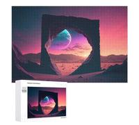 Jigsaw Puzzle for Adults 1000 PCS Beyond The Neon Horizon Jigsaw Toy Wall Decor But Fun And Humorous Parent-child Interaction 1000 PCS