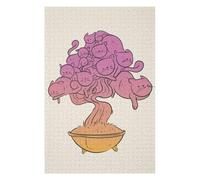 Jigsaw Puzzle for Adults 1000 PCS Bonsai Cat Tree Jigsaw Puzzle Relax Games Home Decoration Unique Gifts for Birthday And Christmas 1000 PCS