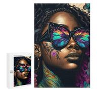 Jigsaw Puzzle for Adults 1000 PCS Colorful Butterfly Dreams Jigsaw Brain Teaser Game Precision Cutting Parent-child Interaction 1000 PCS