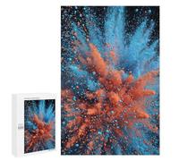 Jigsaw Puzzle for Adults 1000 PCS Colorful Powder Explosion Puzzle For Teenagers Difficult Hard Wishlist with Santa Claus Challenging Family Fun Game 1000 PCS