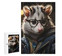 Jigsaw Puzzle for Adults 1000 PCS Cool Opossum Animals Teenagers Puzzles Relaxing Games Presents for Women Unique Gifts for Birthday And Christmas 1000 PCS