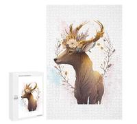 Jigsaw Puzzle for Adults 1000 PCS Cute Antelope Animal Art Jigsaw Toy Wall Decor But Fun And Humorous Parent-child Interaction 1000 PCS