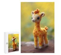 Jigsaw Puzzle for Adults 1000 PCS Cute Giraffe Baby Giraffes Teenagers Puzzles Relaxing Games Presents for Women Unique Gifts for Birthday And Christmas 1000 PCS