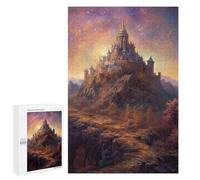 Jigsaw Puzzle for Adults 1000 PCS Distant Fantasy Castle Jigsaw Brain Teaser Game Precision Cutting Parent-child Interaction 1000 PCS