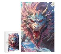 Jigsaw Puzzle for Adults 1000 PCS Dragon's Roar Fantasy Artwork -1 Jigsaw Brain Teaser Game Precision Cutting Parent-child Interaction 1000 PCS