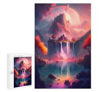 Jigsaw Puzzle for Adults 1000 PCS Enchanted Waterfall Paradise -1 Teenagers Puzzles Brain Teaser Game Analysis And Logic for Is Ideal As A Gift 1000 PCS