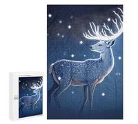 Jigsaw Puzzle for Adults 1000 PCS Enchanted Winter Deer -1 Jigsaw Brain Teaser Game Precision Cutting Parent-child Interaction 1000 PCS