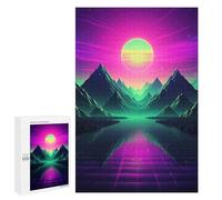 Jigsaw Puzzle for Adults 1000 PCS Ethereal Retrowave Odyssey Teenagers Puzzles Family Games Difficult Hard for Is Ideal As A Gift 1000 PCS