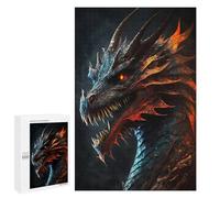 Jigsaw Puzzle for Adults 1000 PCS Evil Dragon Teenagers Puzzles Brain Teaser Game Analysis And Logic for Is Ideal As A Gift 1000 PCS