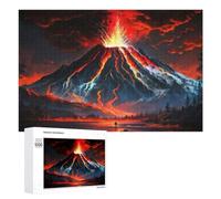 Jigsaw Puzzle for Adults, 1000 PCS, Featuring Active Volcano Painting, Classic Jigsaw Entertainment for The Home, for Creative Downtime