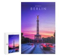 Jigsaw Puzzle for Adults, 1000 PCS, Featuring Berlin Victory Column Sunset, A Creative Way to Unwind after A Busy Day, for Family Fun