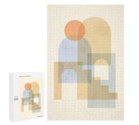 Jigsaw Puzzle for Adults, 1000 PCS, Featuring Geometric Shapes S, An Enjoyable Family Activity for Time Spent Together, at Home