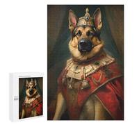 Jigsaw Puzzle for Adults, 1000 PCS, Featuring German Shepherd The King, Classic Jigsaw Entertainment for The Home, for Family Fun