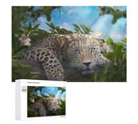 Jigsaw Puzzle for Adults, 1000 PCS, Featuring Leopard Resting in Nature, A Creative Way to Unwind after A Busy Day, for Family Fun