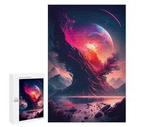 Jigsaw Puzzle for Adults, 1000 PCS, Featuring Planetary Tree Aurora, A Creative Way to Unwind after A Busy Day, for Cosy Nights