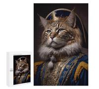 Jigsaw Puzzle for Adults, 1000 PCS, Featuring Royal Cat Portrait-3, A Creative Way to Unwind after A Busy Day, for Cosy Nights
