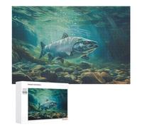 Jigsaw Puzzle for Adults, 1000 PCS, Featuring The Atlantic Salmon, A Satisfying Project for Experienced Puzzlers, for Indoor Play