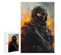 Jigsaw Puzzle for Adults 1000 PCS Future Soldier Armor Puzzle For Teenagers Difficult Hard Wishlist with Santa Claus Challenging Family Fun Game 1000 PCS