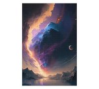 Jigsaw Puzzle for Adults 1000 PCS Galactic Aurora Over Snowy Peaks Jigsaw Puzzle Relax Games Home Decoration Unique Gifts for Birthday And Christmas 1000 PCS