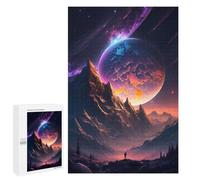 Jigsaw Puzzle for Adults 1000 PCS Galactic Twilight Scenery Teenagers Puzzles Family Games Difficult Hard for Is Ideal As A Gift 1000 PCS