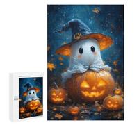 Jigsaw Puzzle for Adults 1000 PCS Ghostly Pumpkin Patch Jigsaw for Adults Anti-Stress Toys Enhance Memory Birthday And Unique Gifts 1000 PCS