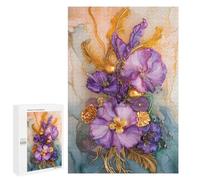 Jigsaw Puzzle for Adults 1000 PCS Glamorous Floral Artwork Puzzle For Teenagers Difficult Hard Wishlist with Santa Claus Challenging Family Fun Game 1000 PCS