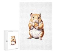 Jigsaw Puzzle for Adults 1000 PCS Hamster Acorn Hammy Jigsaw Brain Teaser Game Precision Cutting Parent-child Interaction 1000 PCS