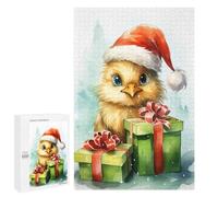 Jigsaw Puzzle for Adults 1000 PCS Jolly Chicken Christmas Jigsaw for Adults Anti-Stress Toys Enhance Memory Birthday And Unique Gifts 1000 PCS