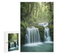 Jigsaw Puzzle for Adults 1000 PCS Lush Forest Waterfall Adult Jigsaw Hands-on Game Wall Decoration Birthday And Unique Gifts 1000 PCS